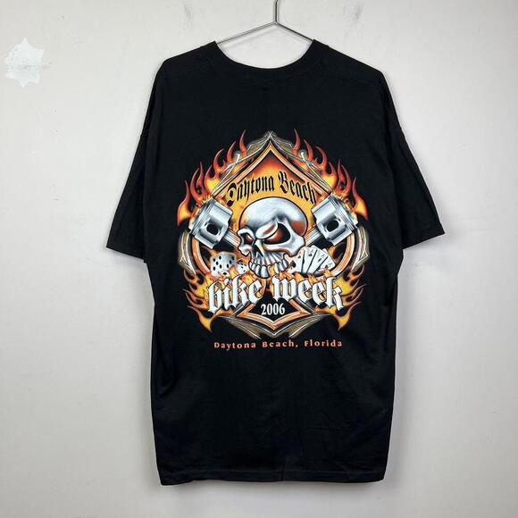 Daytona Beach Bike Week 2006 T-Shirt - Vintage Black - Picture 1 of 7